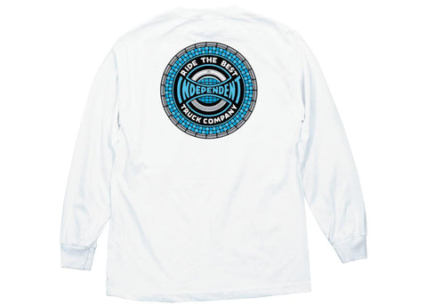 Independent Tile Span Long Sleeve Tee White