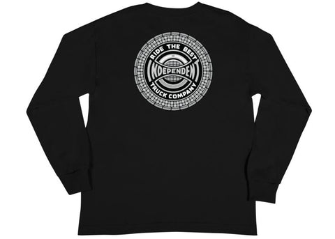 Independent Youth Tile Span Long Sleeve Tee Black