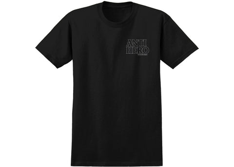 AntiHero Lil Black Hero Outline T-Shirt Black