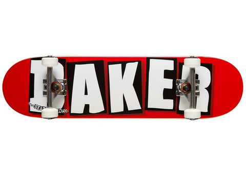 Baker Brand Logo Red White Complete Skateboard