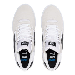 Lakai Cambridge Mid Shoes White/Black Suede