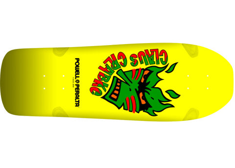 Powell Peralta Grabke Spoon Nose 10.25" Yellow Retro Skateboard Deck