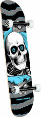 Powell Peralta Ripper One Off 7.75" Silver Light Blue Complete Skateboard