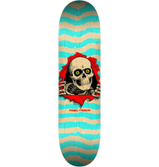 Powell Peralta Ripper 8.0" Skateboard Deck Natural Turquoise