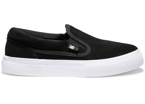 DC Manual Slip-On kids' Shoes Black/White