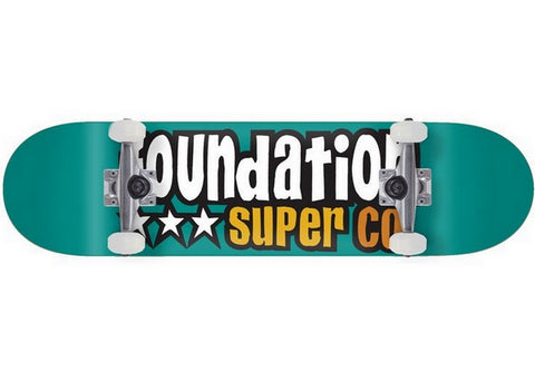 Foundation 3 Star Teal 7.88" Complete Skateboard