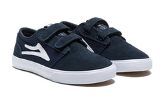 Lakai Griffin Kids Shoes Navy Suede