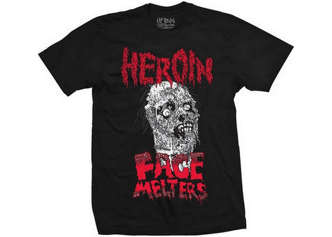 Heroin T-Shirt Face Melter Black