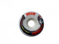 Rollin X Momentum Roue de Skateboard. Conical Mountie 52mm & 54mm Blanche