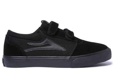 Lakai Griffin Kids Shoes Black/Black Suede