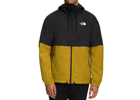 The North Face Antora Rain Hoodie Jacket TNF Black Mineral Gold