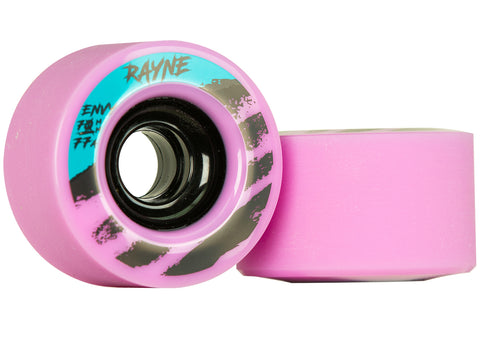 Rayne Envy Wheels 70MM 77A Black, Teal, Pink or Clear Purple Longboard Wheels