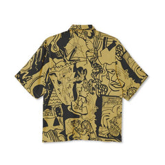 Polar Emile Art Shorts Sleeve Shirt Black/Yellow