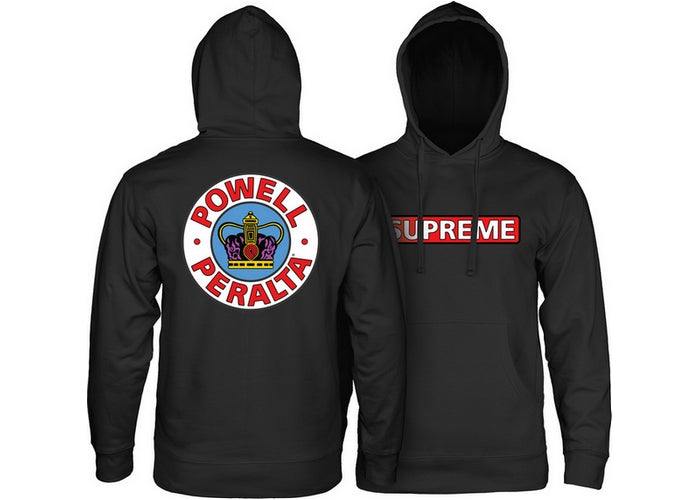 Powell Peralta Supreme Mid Weight Hoodie Black | Rollin Board