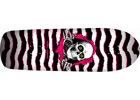 Planche de skateboard rétro Old School Ripper 9.89" Blanc/Rose