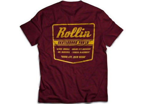 Rollin Garage T-Shirt Burgundy