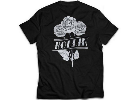 Rollin Roses T-Shirt Black
