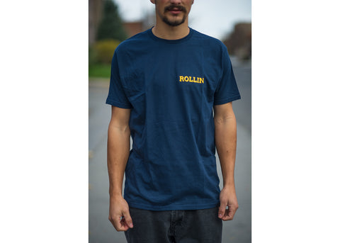 Rollin Hochelaga T-Shirt Navy / Yellow
