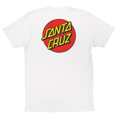 Santa Cruz Classic Dot Chest T-Shirt White