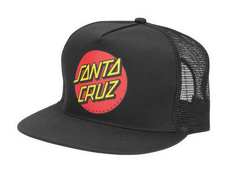 Santa Cruz Classic Dot Trucker Cap Black