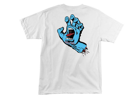 Santa Cruz T-Shirt Screaming Hand White 