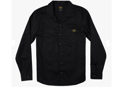 RVCA Day Shift Long Sleeve Shirt Black