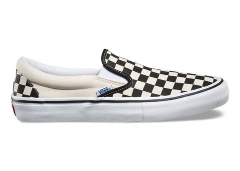 Vans Women Slip-On Pro Shoes Checkerboard Black/Off White