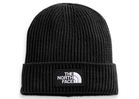 The North Face Logo Box Cuffed Beanie TNF Black