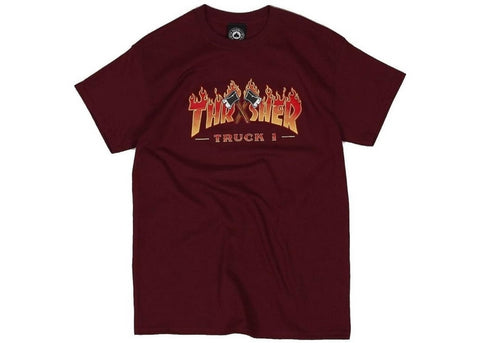 Thrasher Truck 1 T-Shirt Maroon