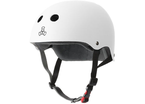 Triple 8 Certified Sweatsaver Helmet White Rubber
