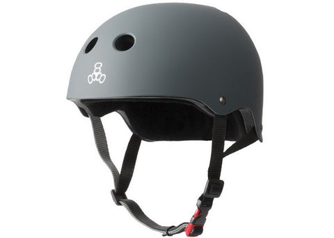 Triple 8 Certified Sweatsaver Helmet Carbon Rubber