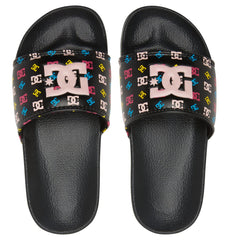 DC Slide Kids' Sandals Black/Pink/Crazy Pink