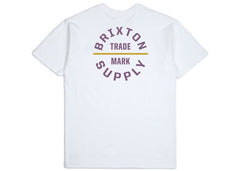 Brixton Oath V Standard T-Shirt White/Violet