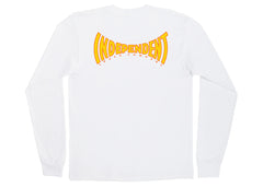 Independent Spanning Long Sleeve Tee White