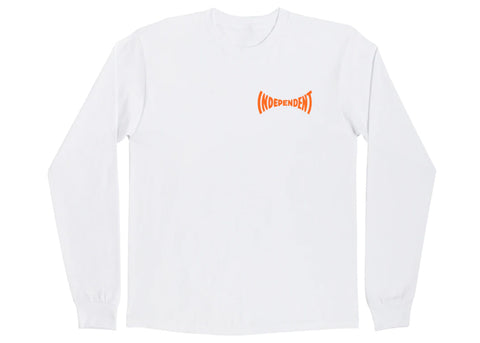 Independent Spanning Long Sleeve Tee White