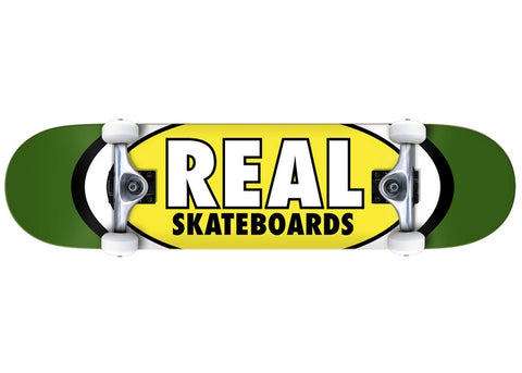 Real Classic Oval II 7.5" Complete Skateboard Green