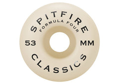 Spitfire F4 97A Classic 53MM/54MM Skateboard Wheels Natural