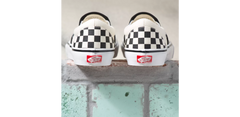 Vans Skate Checkerboard Slip-On Shoes Black/Off White